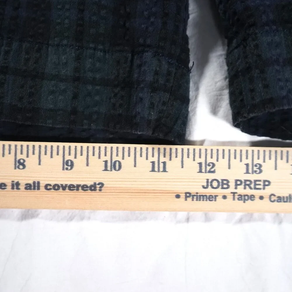 Polo Ralph Lauren Seersucker Blackwatch Plaid Shorts Navy Blue Green 40